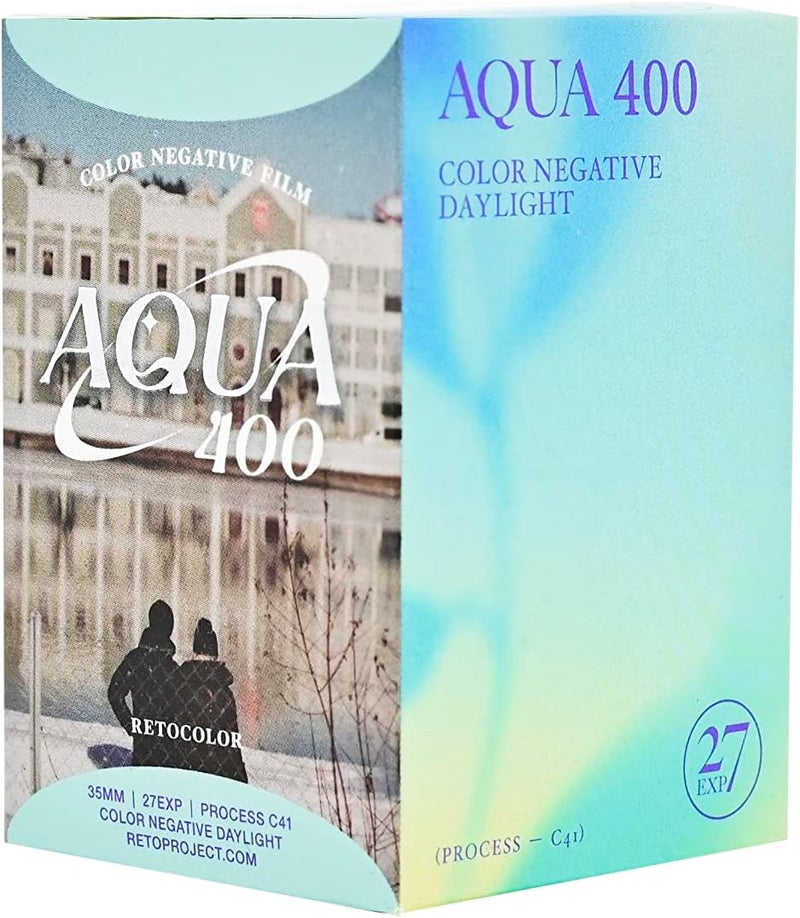 RETOCOLOR Aqua 400 35mm Color Negative Film, 27EXP, ISO400, C41-processing, DX-Coded, Retro Color - Image 1